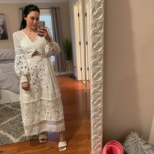 White lace dress